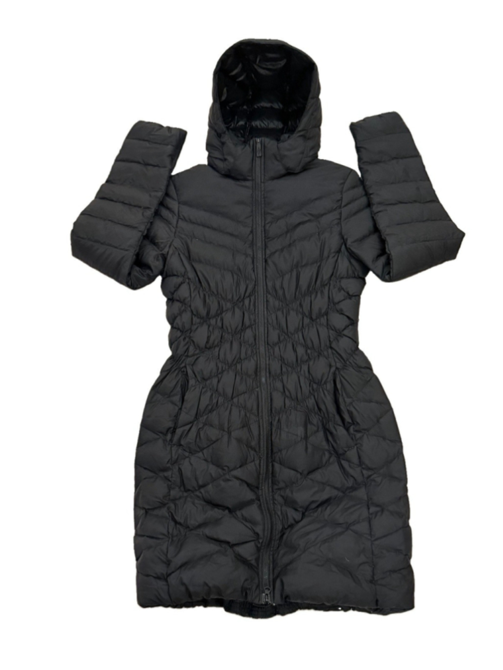NIKE CASCADE HOODED TECH DOWN Coat Parka Black WOMENS SIZE SMALL